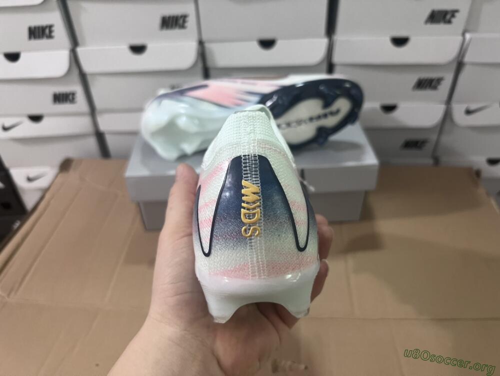 Nike Air Zoom Mercurial Vapor 16 Elite FG Football Boots - White/Pink/Blue