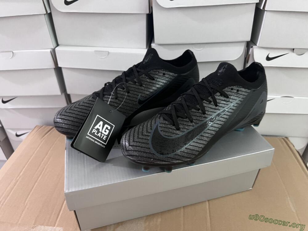 Nike Air Zoom Mercurial Vapor 16 Elite AG Football Boots - Black/Grey/Blue