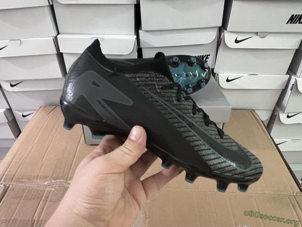 Nike Air Zoom Mercurial Vapor 16 Elite AG Football Boots - Black/Grey/Blue