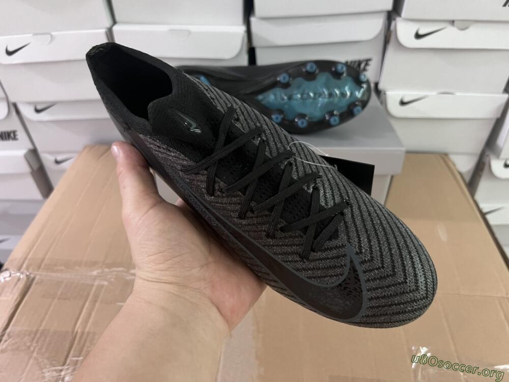 Nike Air Zoom Mercurial Vapor 16 Elite AG Football Boots - Black/Grey/Blue