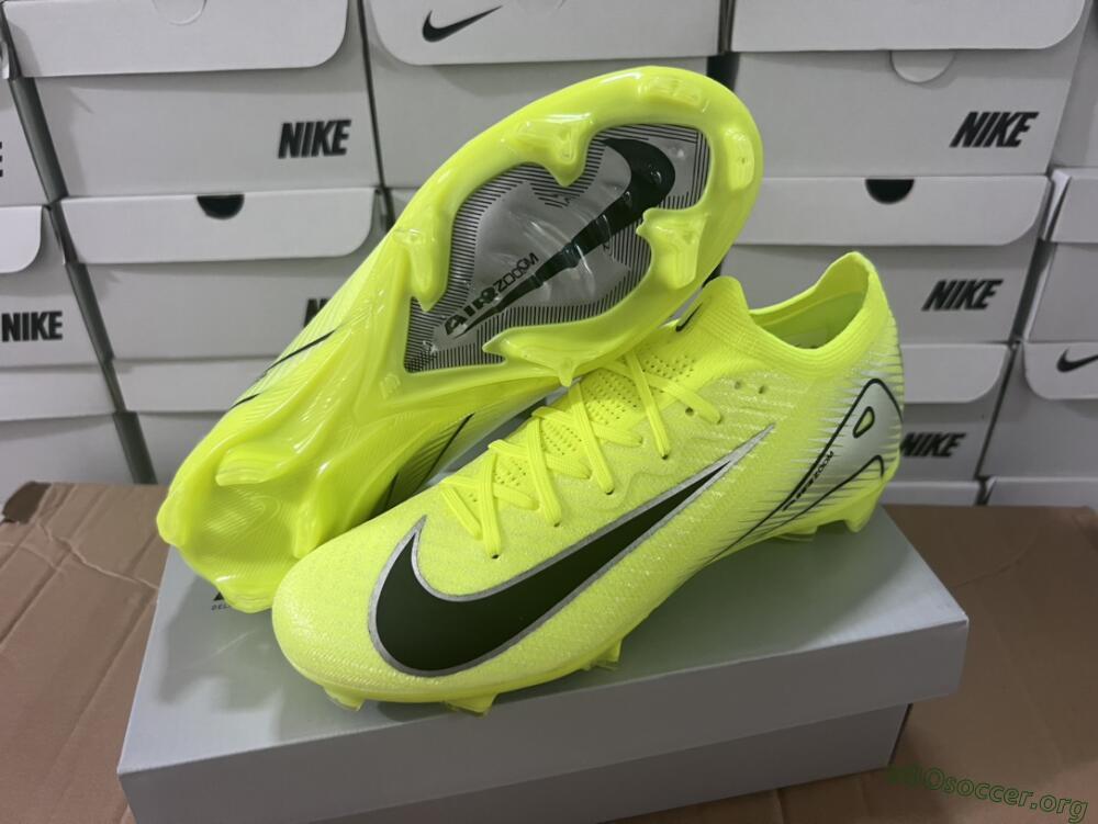 Nike Air Zoom Mercurial Vapor 16 Elite FG Football Boots - Yellow/Black/Silver/Grey