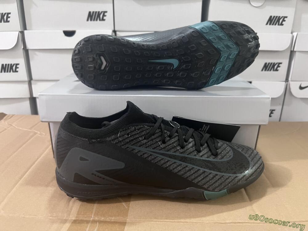 Nike Air Zoom Mercurial Vapor 16 Elite TF Football Shoes - Black/Blue/Grey