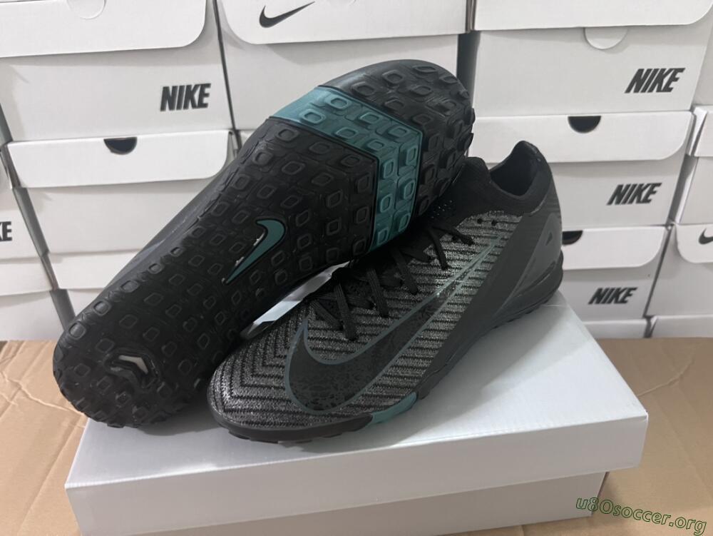 Nike Air Zoom Mercurial Vapor 16 Elite TF Football Shoes - Black/Blue/Grey