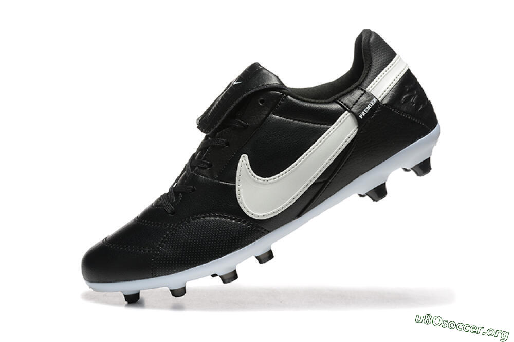 Nike The Premier 3 FG Football Boots - Black/Beige/White 8