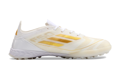 Adidas F50 Elite TF Football Shoes - White/Gold