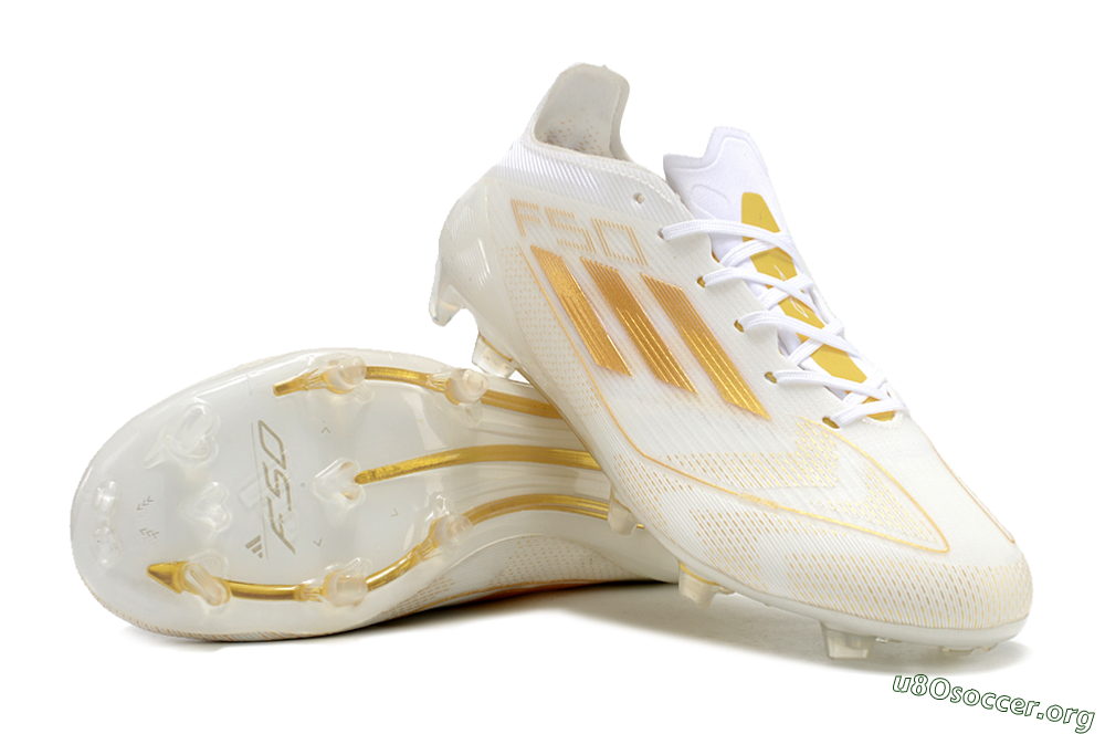Adidas F50 Elite FG Football Boots - White/Gold 0
