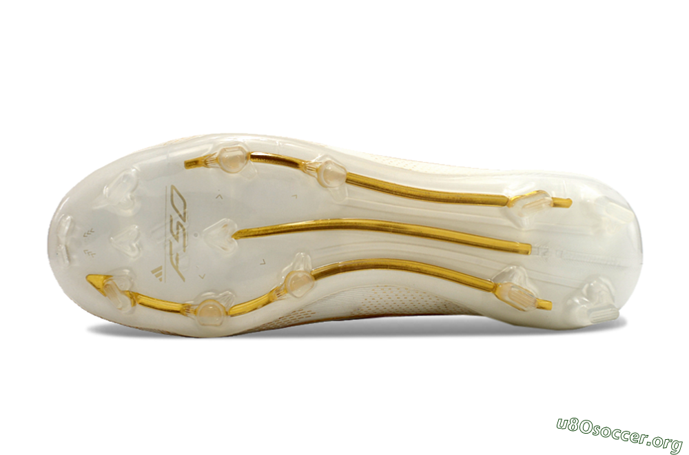 Adidas F50 Elite FG Football Boots - White/Gold 6