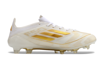 Adidas F50 Elite FG Football Boots - White/Gold