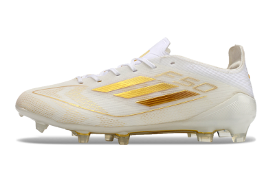 Adidas F50 Elite FG Football Boots - White/Gold