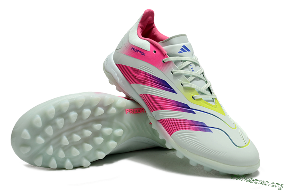 Adidas Predator 24 Elite TF Football Shoes - Jade/Pink/Purple 0