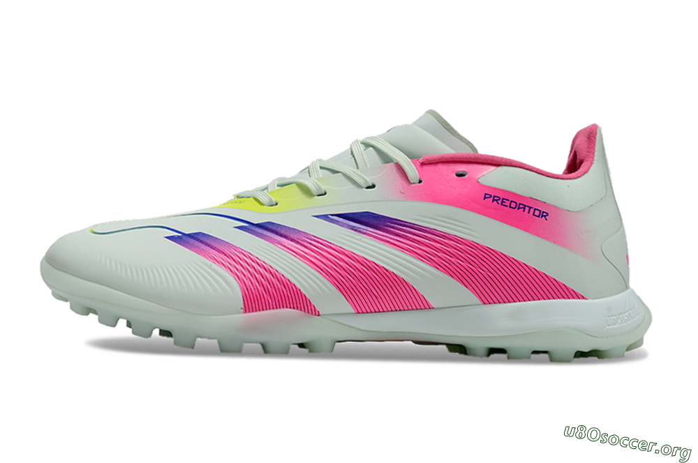 Adidas Predator 24 Elite TF Football Shoes - Jade/Pink/Purple 3