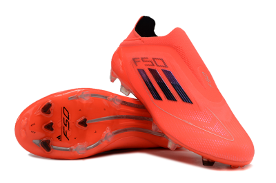 Adidas F50 Elite Laceless FG Football Boots - Red/Blue/Silver