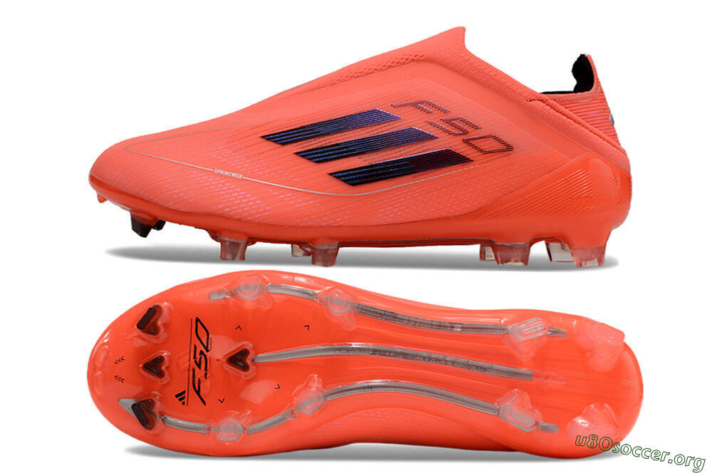 Adidas F50 Elite Laceless FG Football Boots - Red/Blue/Silver 1