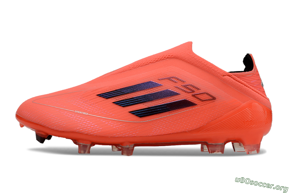 Adidas F50 Elite Laceless FG Football Boots - Red/Blue/Silver 3