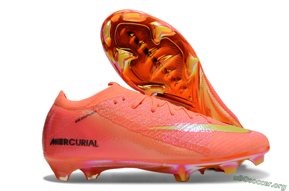 Nike Air Zoom Mercurial Vapor 15 Elite FG Football Boots - Red/Yellow/Black 2