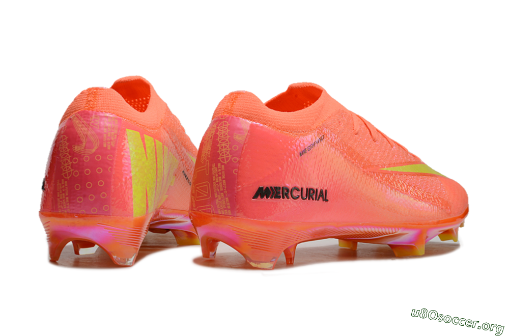 Nike Air Zoom Mercurial Vapor 15 Elite FG Football Boots - Red/Yellow/Black 6