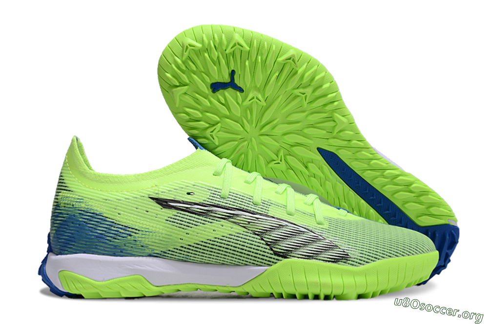 Puma Ultra Ultimate TF Football Shoes - Yellow/White/Blue 2