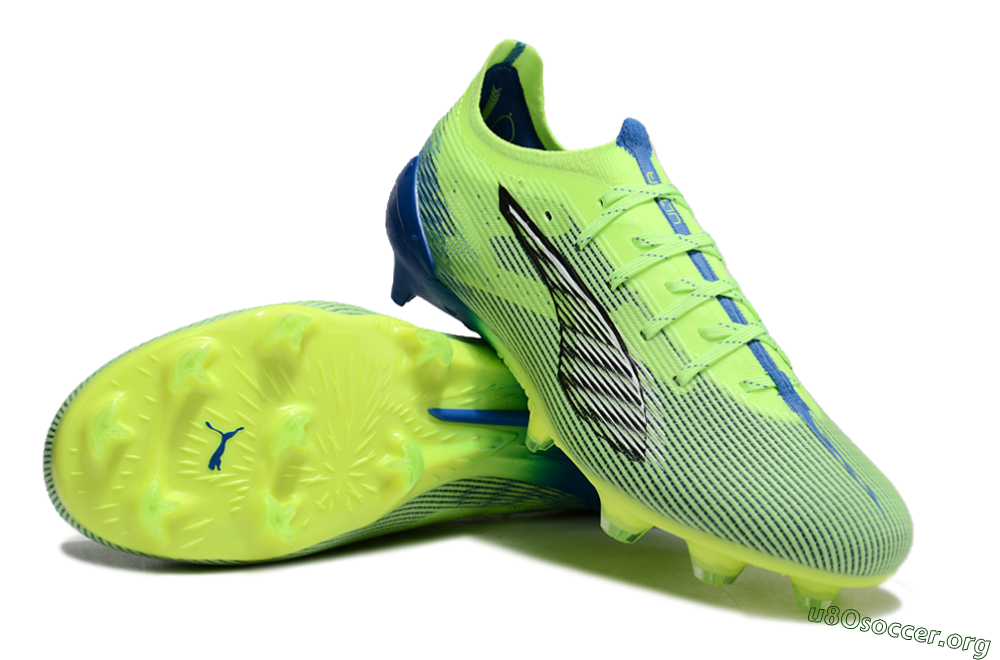 Puma Ultra Ultimate FG Football Boots - Yellow/White/Blue 0