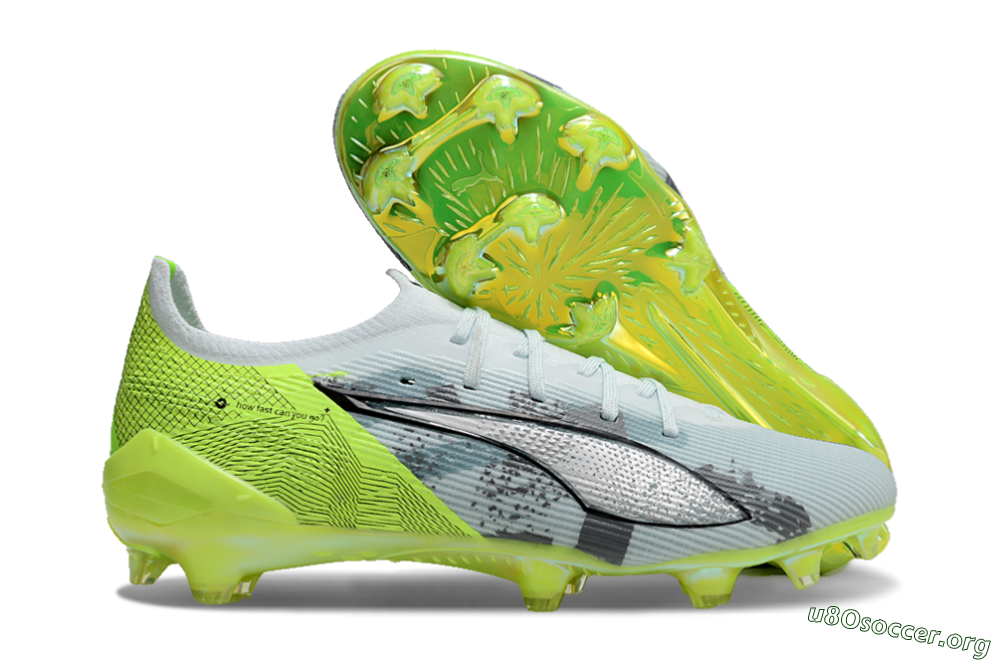Puma Ultra Ultimate FG Football Boots - Jade/White/Yellow 2