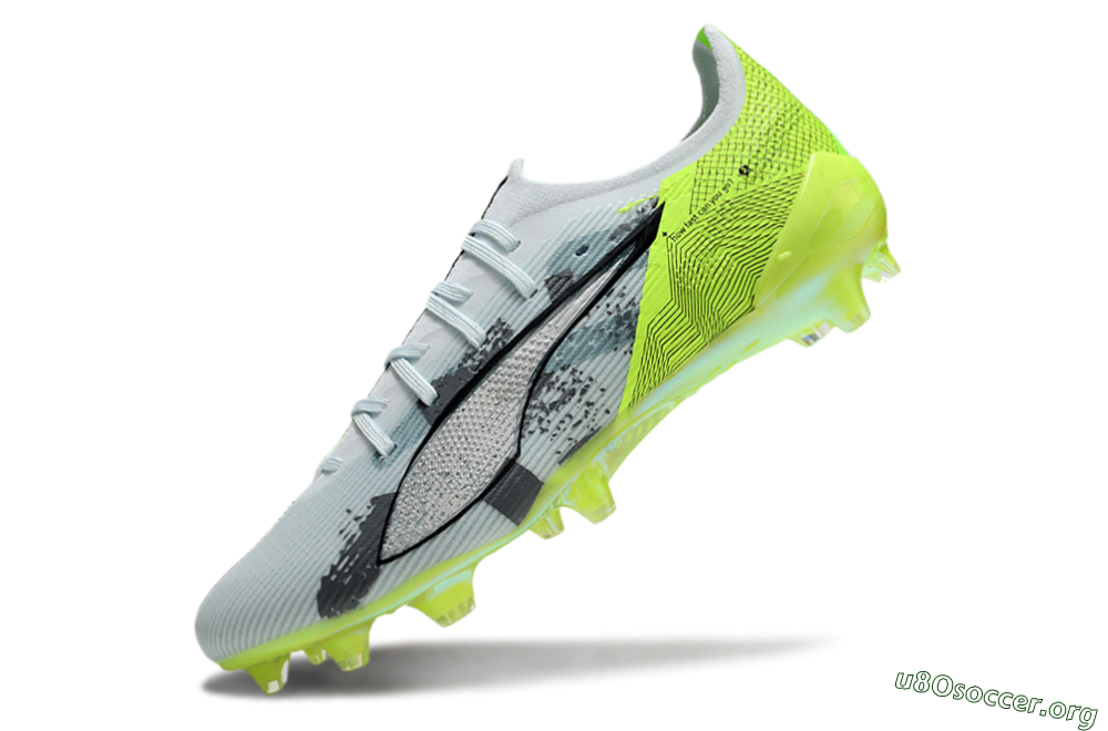 Puma Ultra Ultimate FG Football Boots - Jade/White/Yellow 5