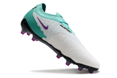 Nike Phantom GX Elite AG Football Boots - White/Black/Jade/Purple