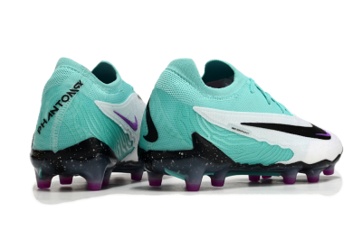 Nike Phantom GX Elite AG Football Boots - White/Black/Jade/Purple