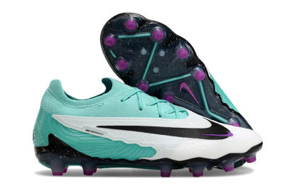 Nike Phantom GX Elite AG Football Boots - White/Black/Jade/Purple