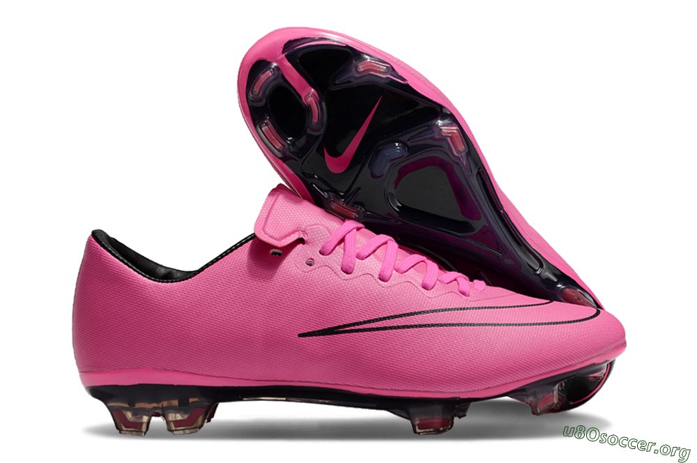 Nike Mercurial Vapor 10 FG Football Boots - Pink/Black 2