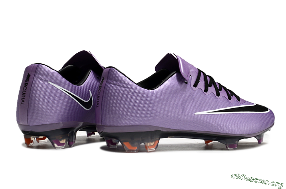 Nike Mercurial Vapor 10 FG Football Boots - Purple/Black/White 6