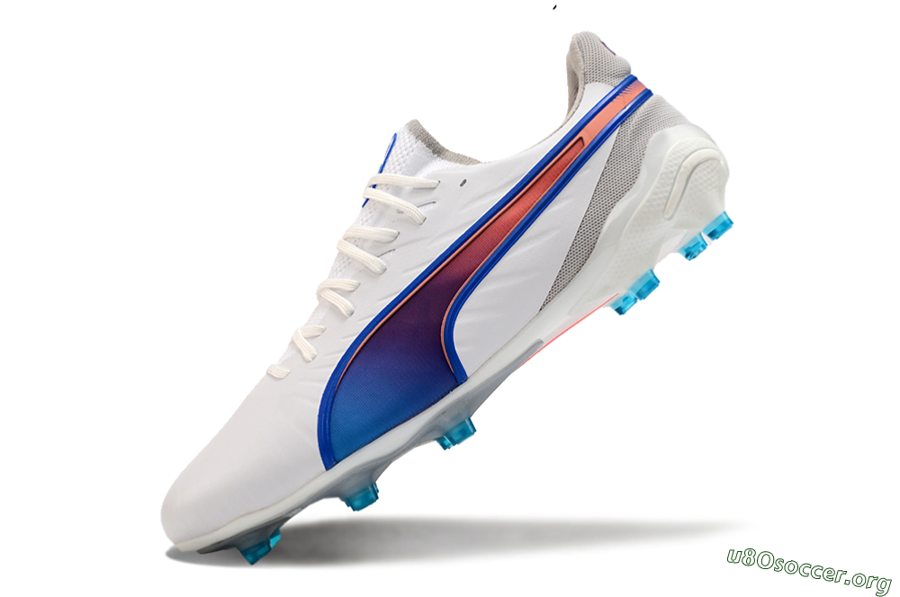 Puma Ultra Ultimate FG Football Boots - White/Blue/Red 5