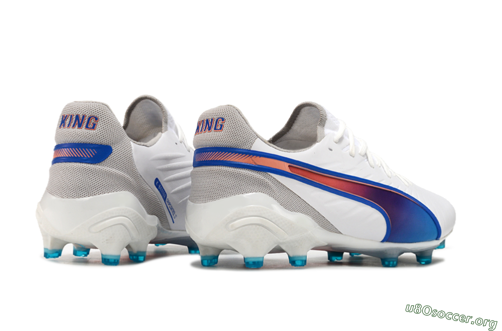 Puma Ultra Ultimate FG Football Boots - White/Blue/Red 6