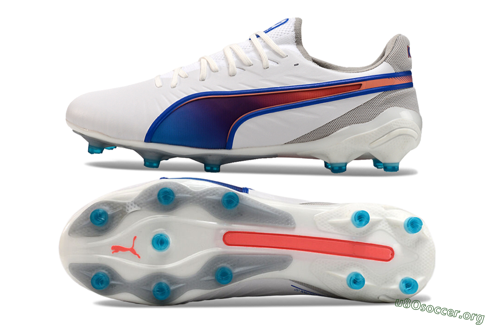 Puma Ultra Ultimate FG Football Boots - White/Blue/Red 1