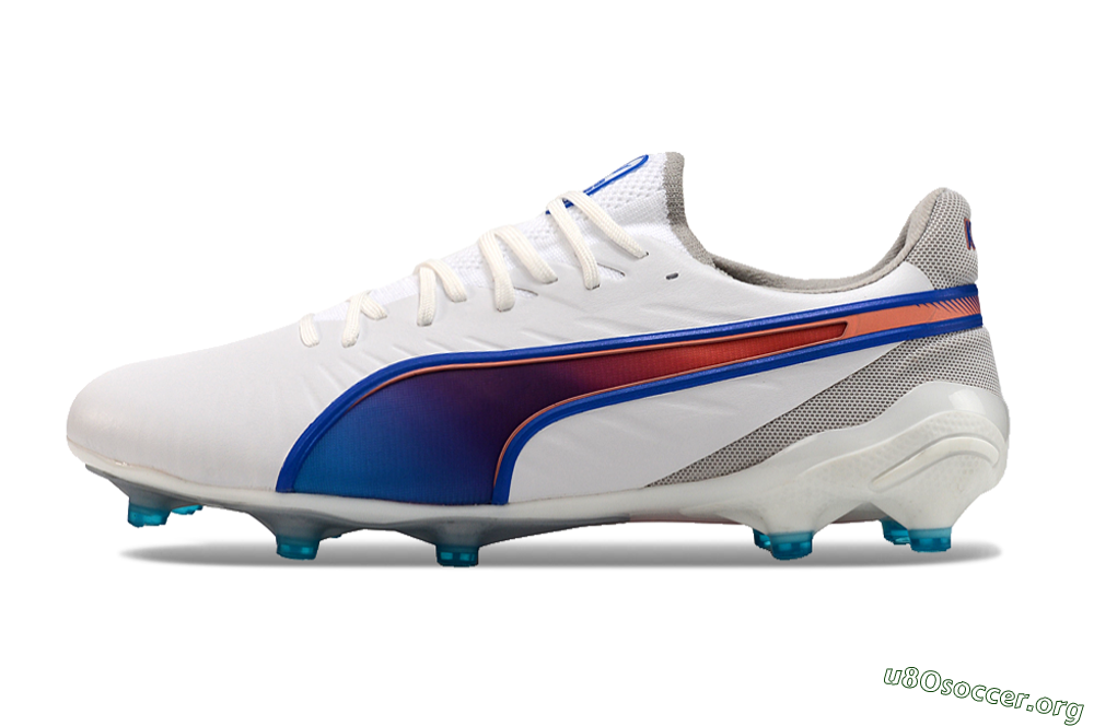 Puma Ultra Ultimate FG Football Boots - White/Blue/Red 3