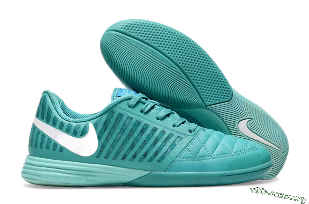 Nike Lunar Gato 2 IC Football Shoes - Jade/White 2