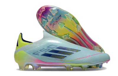 Adidas F50 Elite Laceless FG Football Boots - Jade/Blue/Yellow