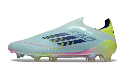 Adidas F50 Elite Laceless FG Football Boots - Jade/Blue/Yellow