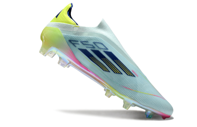 Adidas F50 Elite Laceless FG Football Boots - Jade/Blue/Yellow