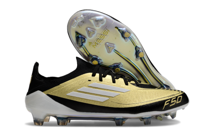 Adidas F50 Elite FG Football Boots - Gold/Black/White