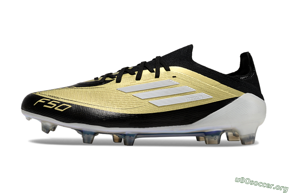 Adidas F50 Elite FG Football Boots - Gold/Black/White 3