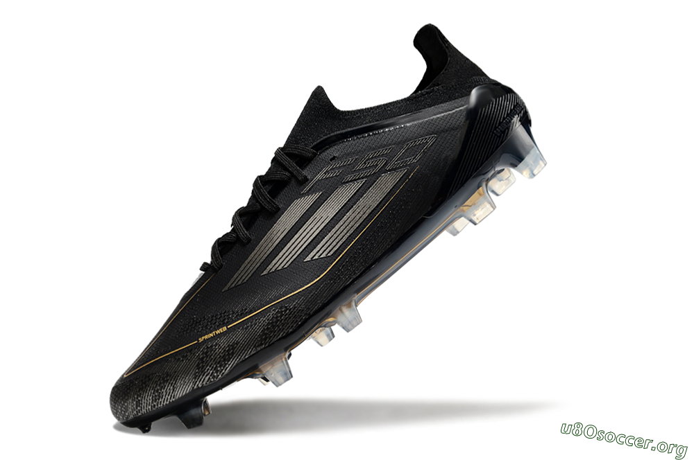 Adidas F50 Elite FG Football Boots - Black/Silver/Gold 5