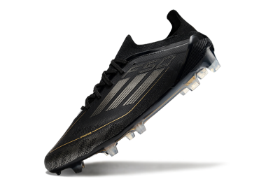 Adidas F50 Elite FG Football Boots - Black/Silver/Gold