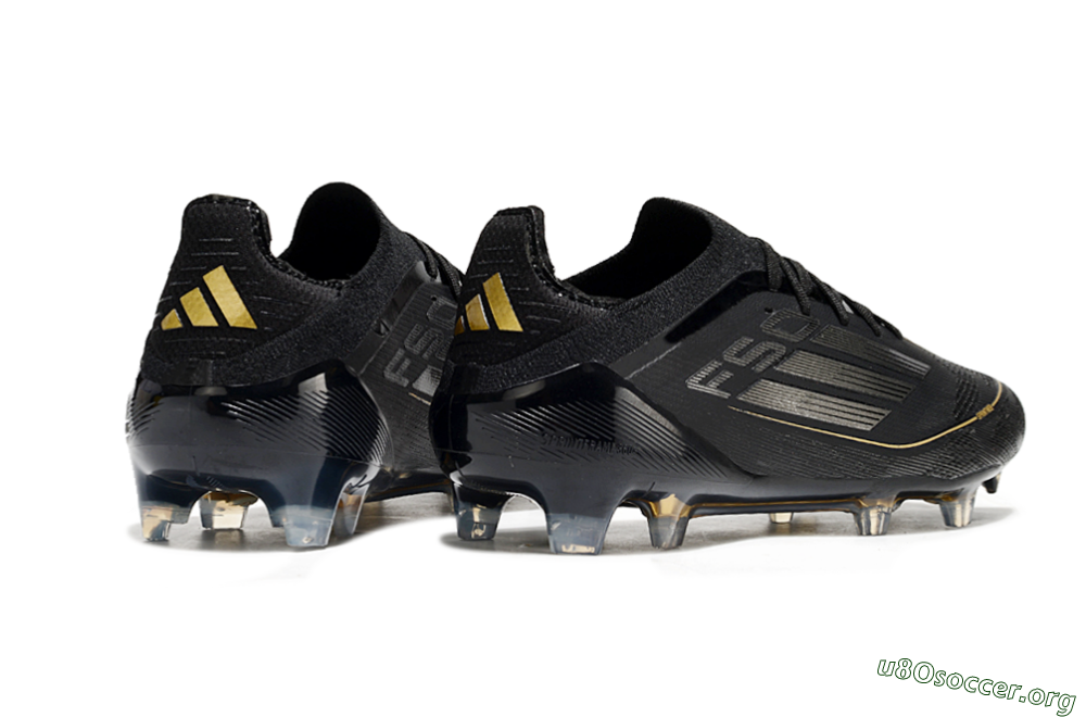Adidas F50 Elite FG Football Boots - Black/Silver/Gold 6