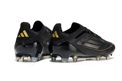 Adidas F50 Elite FG Football Boots - Black/Silver/Gold