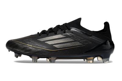 Adidas F50 Elite FG Football Boots - Black/Silver/Gold