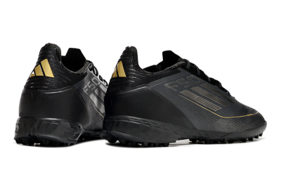 Adidas F50 Pro TF Football Shoes - Black/Silver/Gold
