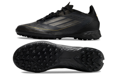 Adidas F50 Pro TF Football Shoes - Black/Silver/Gold