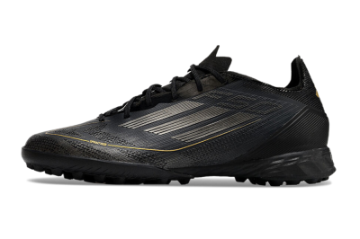 Adidas F50 Pro TF Football Shoes - Black/Silver/Gold