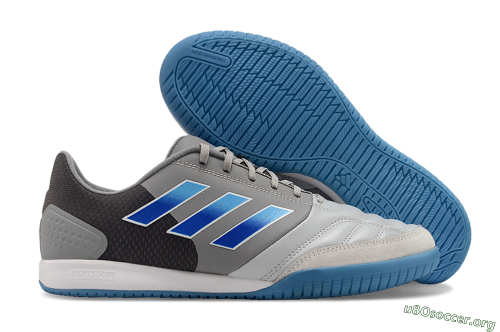 Adidas Top Sala Competition IC Football Shoes - Grey/Blue/White 2