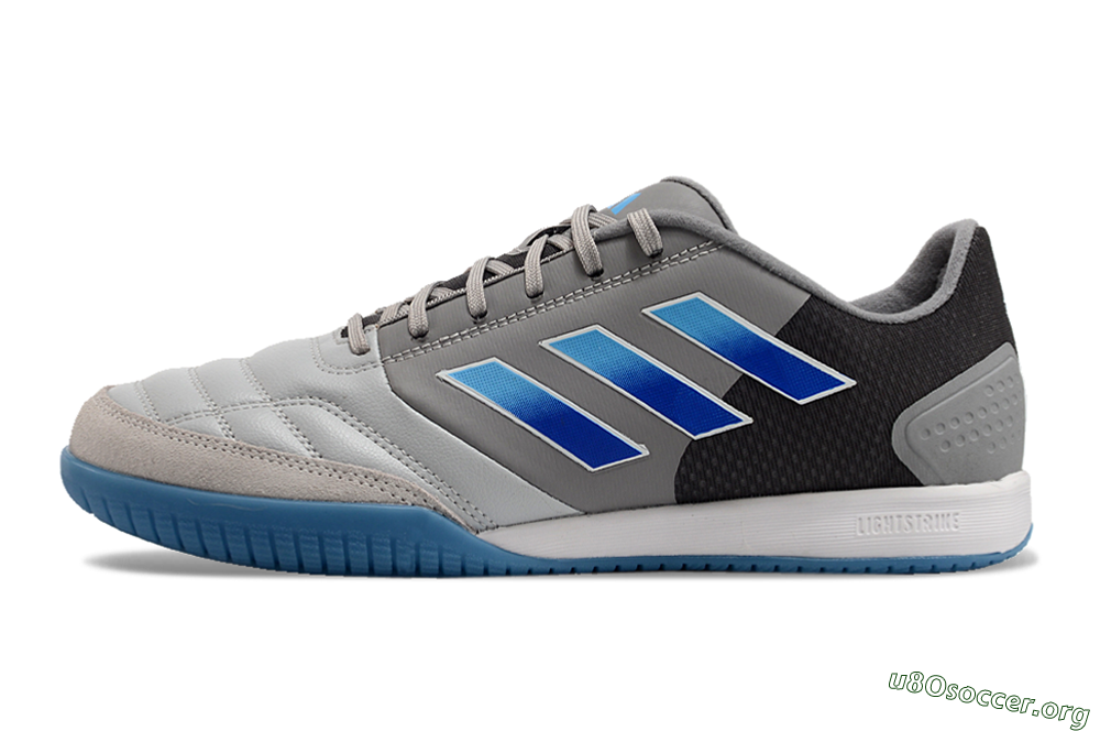 Adidas Top Sala Competition IC Football Shoes - Grey/Blue/White 3