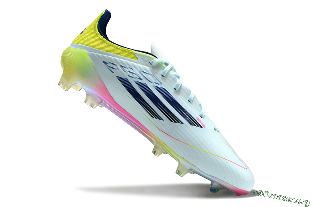 Adidas F50 Elite FG Football Boots - Jade/Blue/Yellow 4
